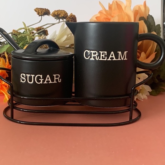 Heartland Hive Dining Heartland Hive Cream Sugar Set Black Poshmark